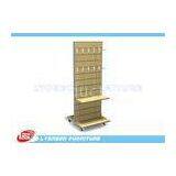 Customized MDF Slatwall Display Units Shelves ODM With Metal Hangers