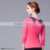 2017 Top Quality Sports Wear 3/4 Sleeve Tops thumbnail-3