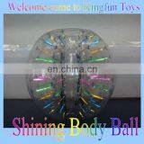 Shining bumper bubble football/bumper soccer/bubble football for sports