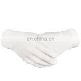 W0095 White Cotton Gloves 8.6" Large Size for Coin Jewelry Silver Inspection Etiquette Gloves Electronic Work thumbnail-1