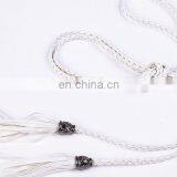 High Quality Beaded Tassel Waist Belt Wiht Artistic Leather Weave Belt thumbnail-3