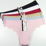 Yun Meng Ni Sexy Underwear Ice Silk Seamless Ladies Panties Plain Colors Women Thongs