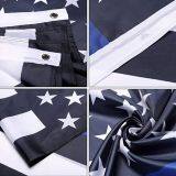 Cheap Flag Factory Wholesale 3x5 Ft Stock Black White Blue Stripes American Flags thumbnail-5