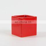 Ceramic Glaze Fleshy Square Flowerpot Colorful Mini Succulent Flower Pot Creative Desktop Thumb Colorful Flower Pot thumbnail-4