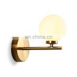 Modern Gold New Design Home Decoration Simplicity Glass Ball Bed Side Wall Lamp thumbnail-4