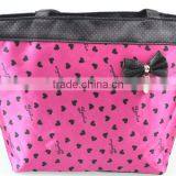 Handy Pot Red Rose Cosmetic Bag With Lovely Bowknot thumbnail-2