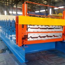 Double layers roll forming machine 840-900 roof tile machine