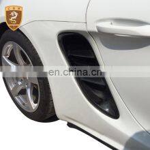 Car Tuning Carbon Fiber Side Skirts Air Vents Car Parts For Porsche Boxster 718 Autos Side Vent Air Duct Intake Covers thumbnail-3