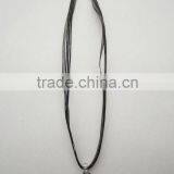 Factory Lampwork Glass Pendant Necklace Lampwork Glass Necklace Glass Bottle Pendant With Wax Cord thumbnail-1