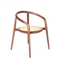 Solid Wood Adirondack Chair Light Oak Table and Chairs Wooden Occasional Chairs Wood Chairs for Home thumbnail-2