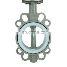 Wafer Type Butterfly Valve Spring Return Ss304 Pneumatic Double Acting Dispensing Valve Pneumatic Butterfly Valve thumbnail-4