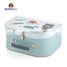 Cardboard Suitcase Shaped Gift Boxes with handle