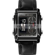 SKMEI 1868 Sport Jam Tangan Skmei Stainless Steel Bracelet Men Led Digital Watches thumbnail-2