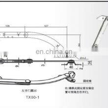 TX80 Novel Carbon Steel Chrome Coated Adjustable Door Stop thumbnail-4
