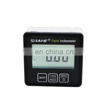 SHAHE Mini digital inclinometer Digital level box with magnets base digital protractor with backlight