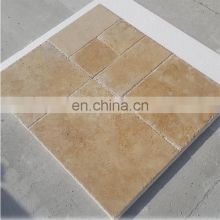 New Arrival Product Premium Select French Pattern Tumbled Walnut Travertine Pavers From Turkey Cem-FPT-03
