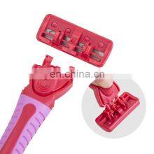 6 Blades Women Safety Razor Changeable Cartridge Body Hair Razor Smooth And Comfortable Shaving Razor With Lubricant CM6-03 thumbnail-5