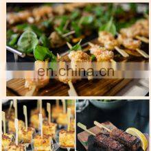 Yada High Quality Customized Bamboo Teppo Bamboo Skewer Flat Teppo Gushi-gun Shaped BBQ Skewer Bamboo Stick thumbnail-4