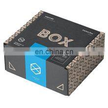 Черный роскошный гофрированный коробчатый посылочный ящик, коробка для волосных пряжек thumbnail-4