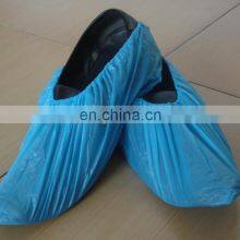 Disposable Plastic PE CPE Overshoe Wholesale Manufacturer Blue Color Waterproof Shoe Cover thumbnail-5