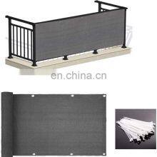 UV Protection Weather- Resistant 3' x 10' Balcony Privacy Screen PVC Balcony Side Cover For Apartments Home Shield 88% thumbnail-2