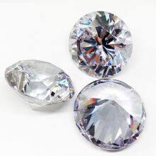 Loose Gemstone Big Size White Round cz Stone Cubic Zirconia 3A Loose CZ for Jewelry Making thumbnail-3
