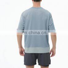 Wholesale Blank Cotton Outdoor Activewear Casual Fitness Sports T Shirt Custom Logo Breathable Workout Quick Dry Gym Top For Men thumbnail-5
