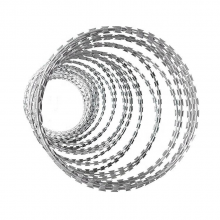 Stainless Steel Razor Barbed Wire/Concertina Blade Fencing Security Wire Roll Price for Farm Prison Safety Fence thumbnail-5