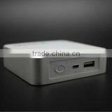 LCD Digital Display 6600mah Polymer Cell Aviation Aluminum Power Bank With HD Advertising Potable Cell Phone Charger thumbnail-2