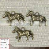 Wholesale Ancient Bronze Zinc Alloy 30*20mm Horse Zebra Pendant thumbnail-1