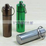 17mm Diameter Multi Function Emergency Box Pill Box Keychain Box Alumnium Box thumbnail-5