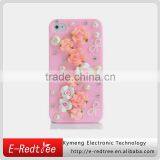 100% Fashion Diamond Drilling Mobile PC Cover for Iphone 4