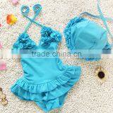 2016 One Piece Kid Swimming Suit for Summer Girl Swimwear Whoelsale Kid Bathing Suit (S033) thumbnail-3