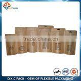 Factory New Food Paper Bag With Window and Zipper in Flat Bottom Shape thumbnail-6