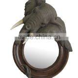 Unique elephant design hair salon mirror