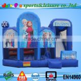 Frozen inflatable slide bounce house for sale, hot sale inflatable slide jumping house