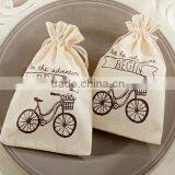 2015 10*14cm Cotton Pull String Pouch With Lace thumbnail-4