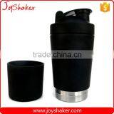 Black Coating Stainless Steel Vaccum Protein Shaker Bottle With 200ML Storage for Nutrition Powder Quality Choice thumbnail-2