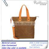 Special Personalized Waxed Canvas Tote Bag
