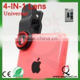 Hot Cellphone Parts Fish Eye Zoom Camera Lens 4 in 1 for Samsung Galaxy s3 I9300 Note 2