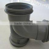 Plastic Female Equal Three-Way Tee With Thread Soundproof Pipe Fitting Injection Moulding/Collapsible Core