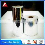 {Hot Sell ,manufacture Price} 50MIC Bright Silver PET