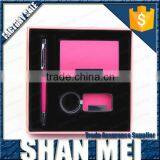 Lately Highly Favored by Women Three Sets of Pen Set(leather Wallet+key Ring +ball Pen) thumbnail-1