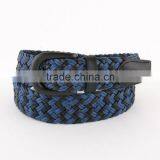 New Produce Purple Cotton Brown Leather Weave Belt for Man thumbnail-3