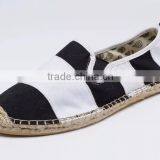 Latest Canvas Shoes for Men Espadrilles Cheap Wide Stripe Flat Shoes thumbnail-2