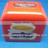 plastic red color table tissue box for promotion