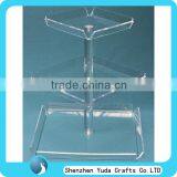 3 Tier Clear Acrylic Wedding Cake Stand Plexiglass Sweet Display Stand Perspex Candy Tray for Wedding Durable thumbnail-1