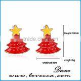 Popular Cute Christmas Tree Stud Alloy Earrings thumbnail-2