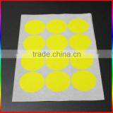Red Self Adhesive Fluorescent Sticker in Round thumbnail-2