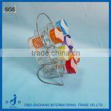 6pcs/set Glass Pepper Bottle Set With Rack thumbnail-1